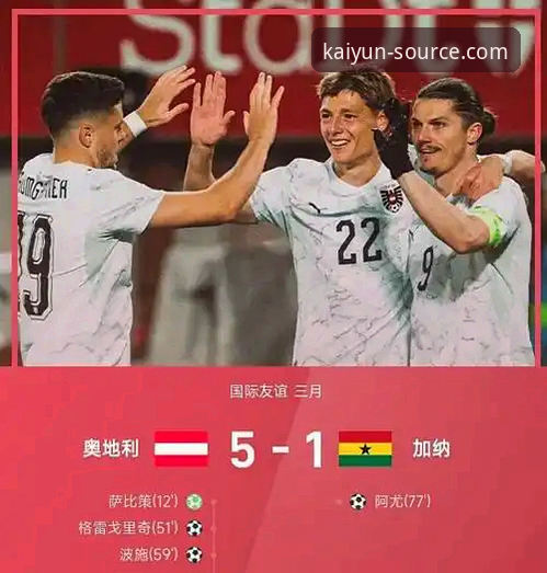 开云体育平台直击：奥地利友谊赛5-1大胜加纳，萨比策独造三球成焦点
